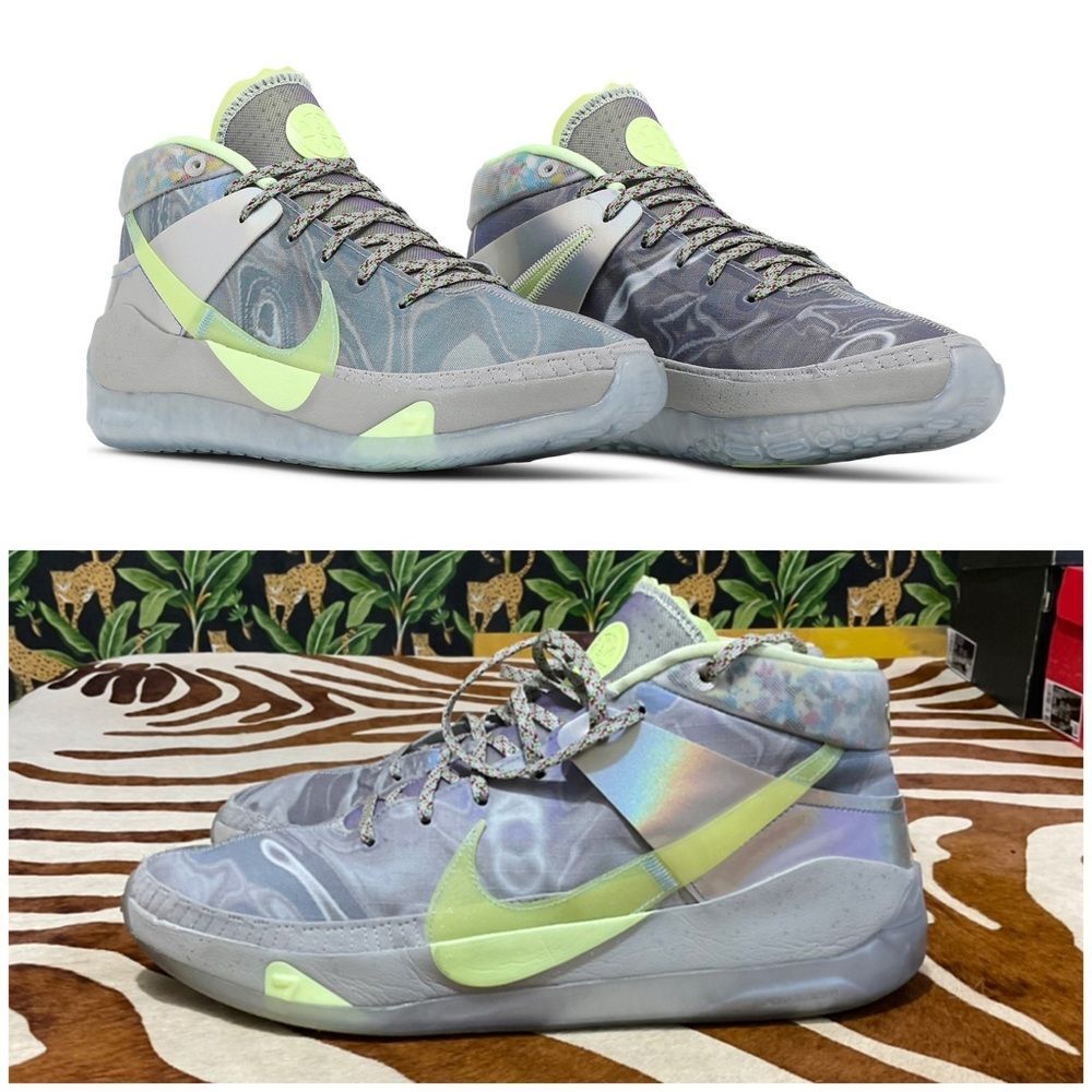 Nike KD 13 EP Platinum Metallic 
Play for the Future Sneakers Kevin Durant Sz 14